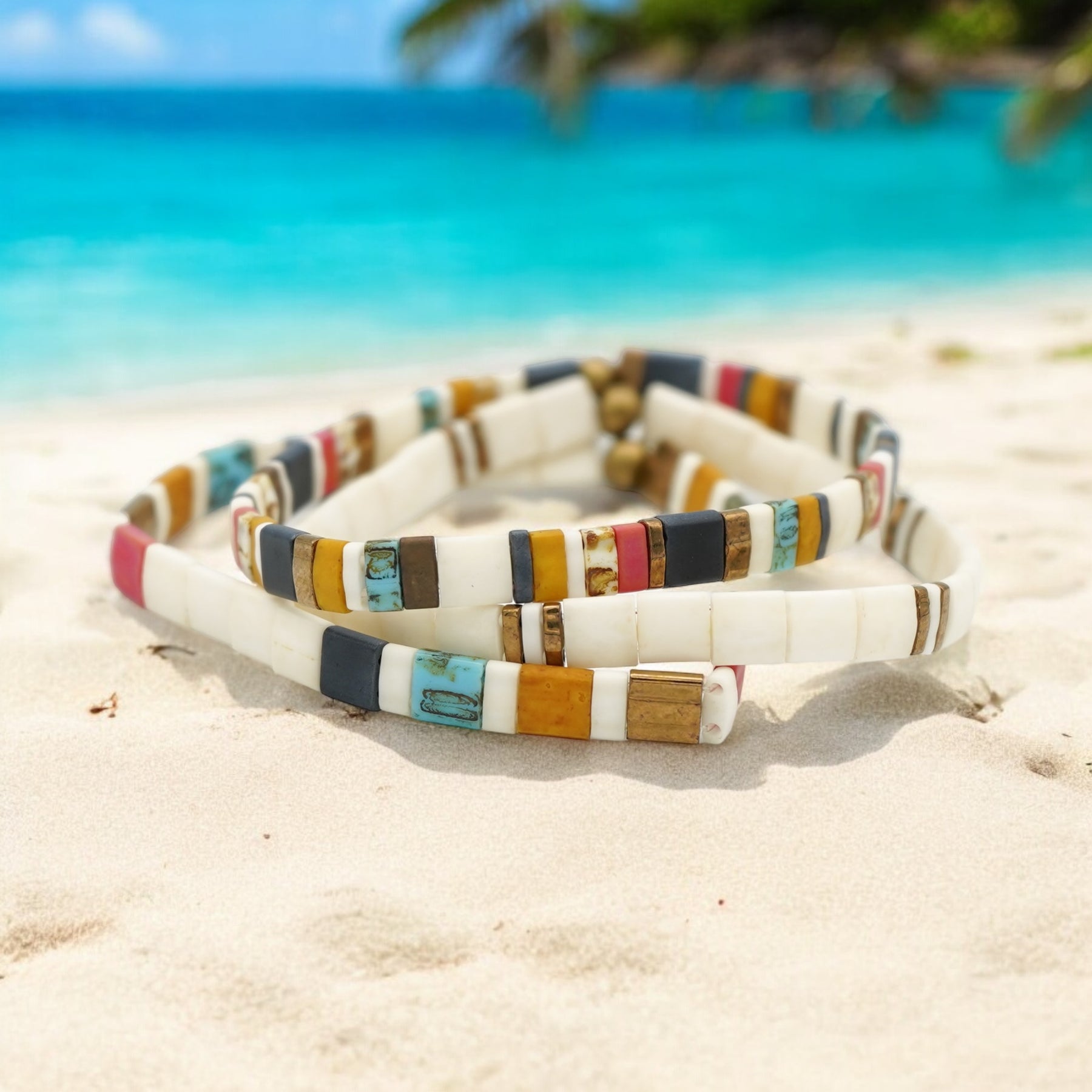 TILA Bead Bracelet | Carolina Beaches Style, Waterproof & Lightweight