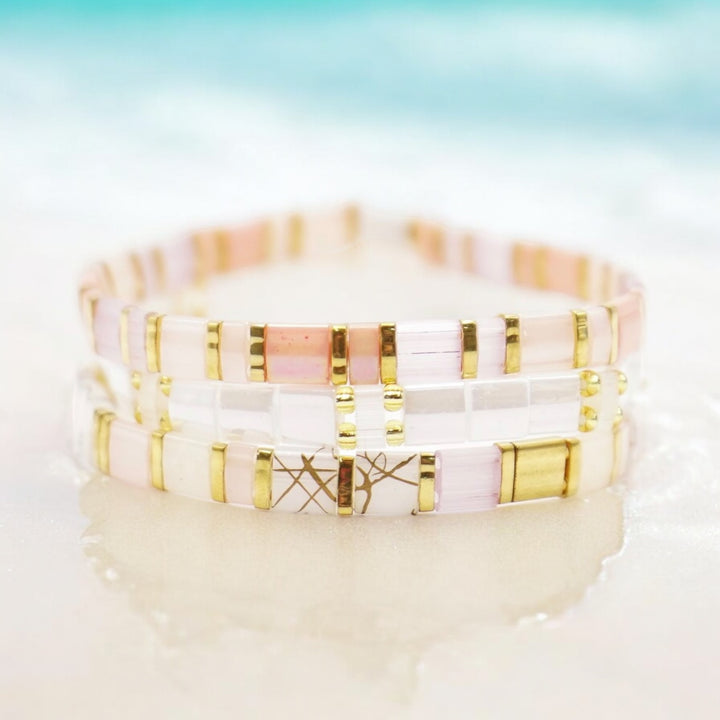 TOTALLY CHIC - Tila Bead Bracelets Stack