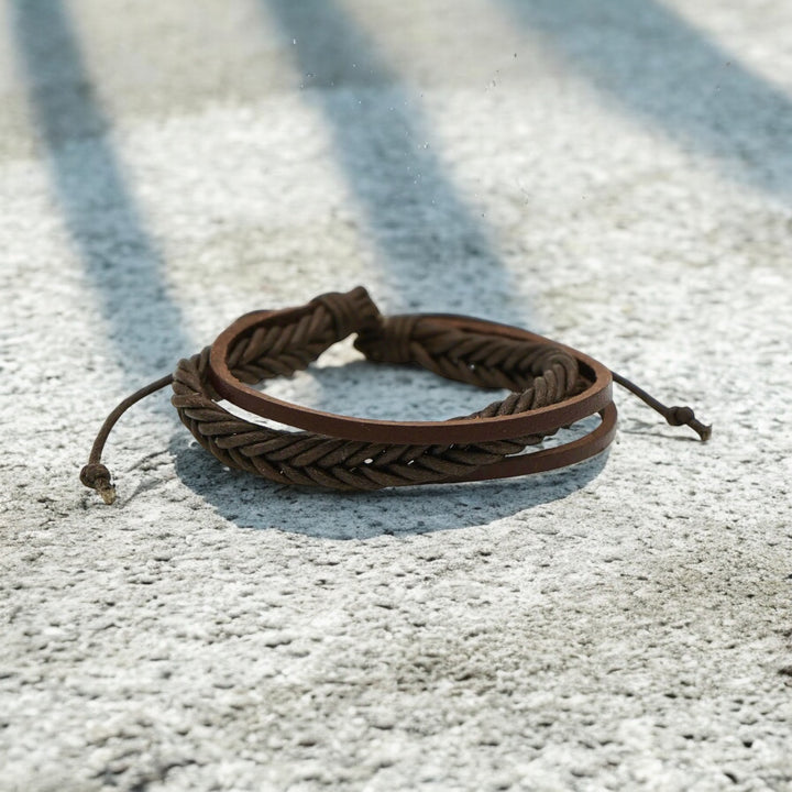 BUCKSHOT - Men's Leather Multi-Strand Bracelet