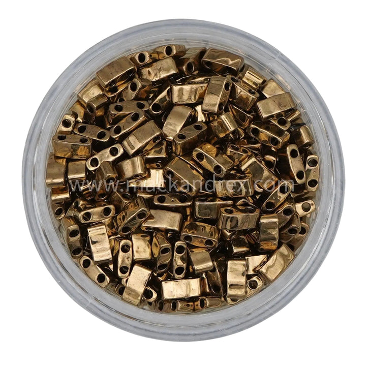 0457 Tila Beads - Golden Bronze Metallic