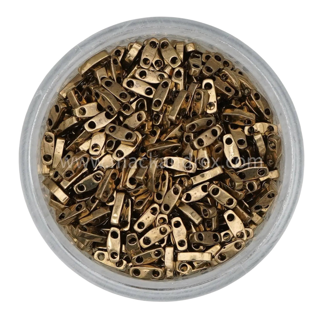 0457 Tila Beads - Golden Bronze Metallic
