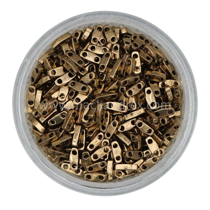 0457 Tila Beads - Golden Bronze Metallic