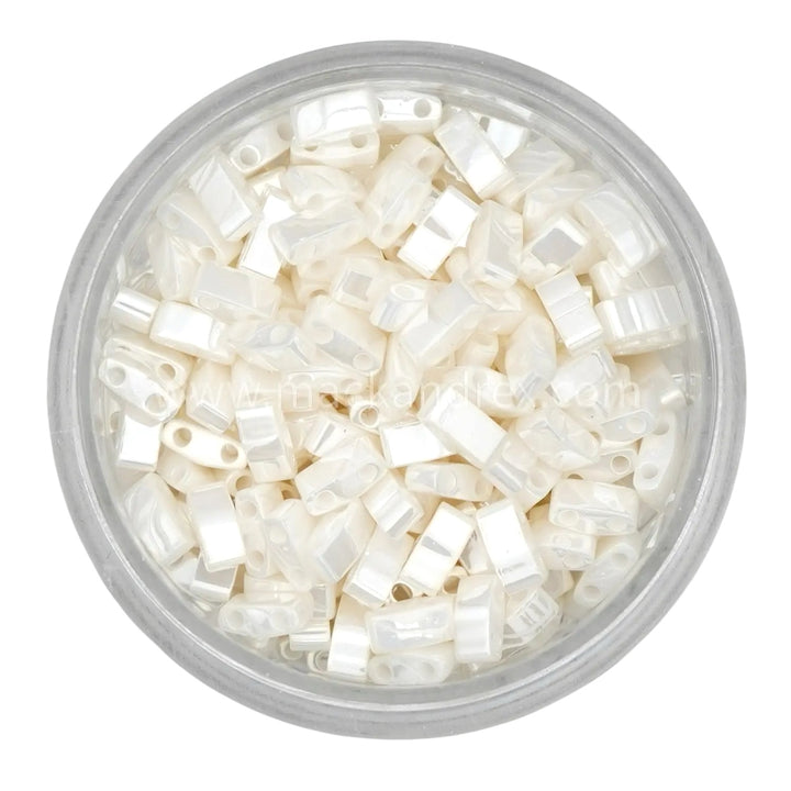 0592 Tila Beads - Pearl Ceylon