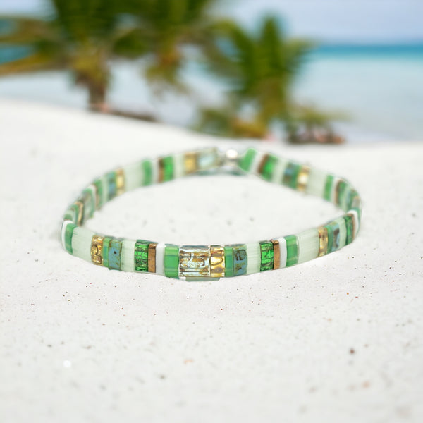 Mack & Rex Fifi Tila Bead Bracelet - Miyuki Glass Tila Beads On