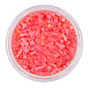 0140FR Quarter Tila Beads - Red Transparent Matte Rainbow