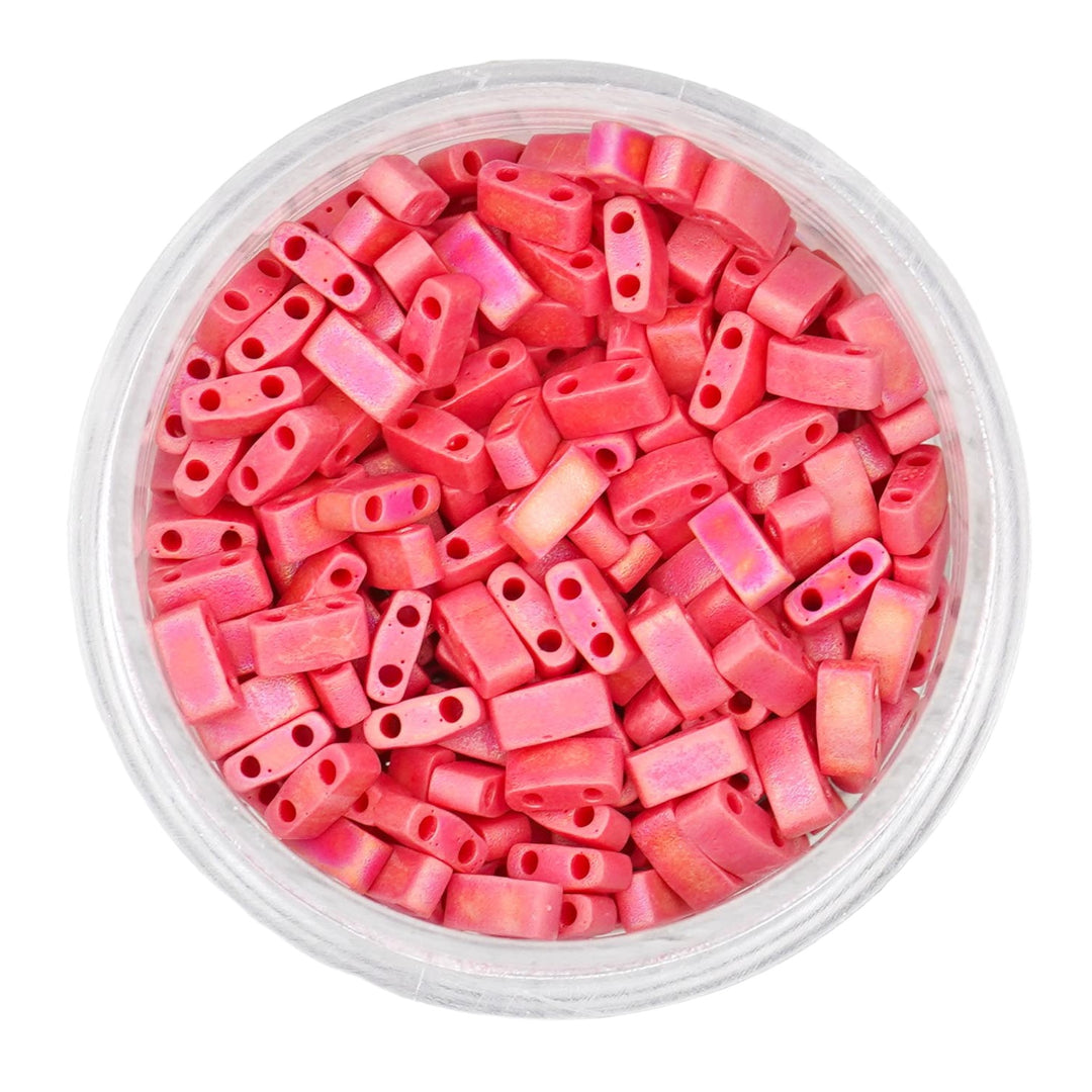 0408FR - Matte Red Miyuki Tila Beads - TL0408FR