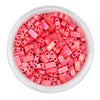 Matte Red Half Tila Beads - HTL0408FR