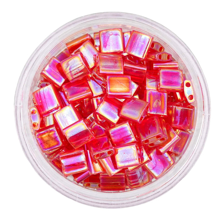 0254 Tila Beads - Berry Rainbow