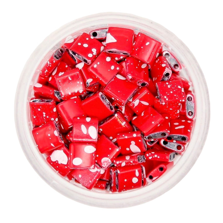 Salted Cherry - Half Tile Beads