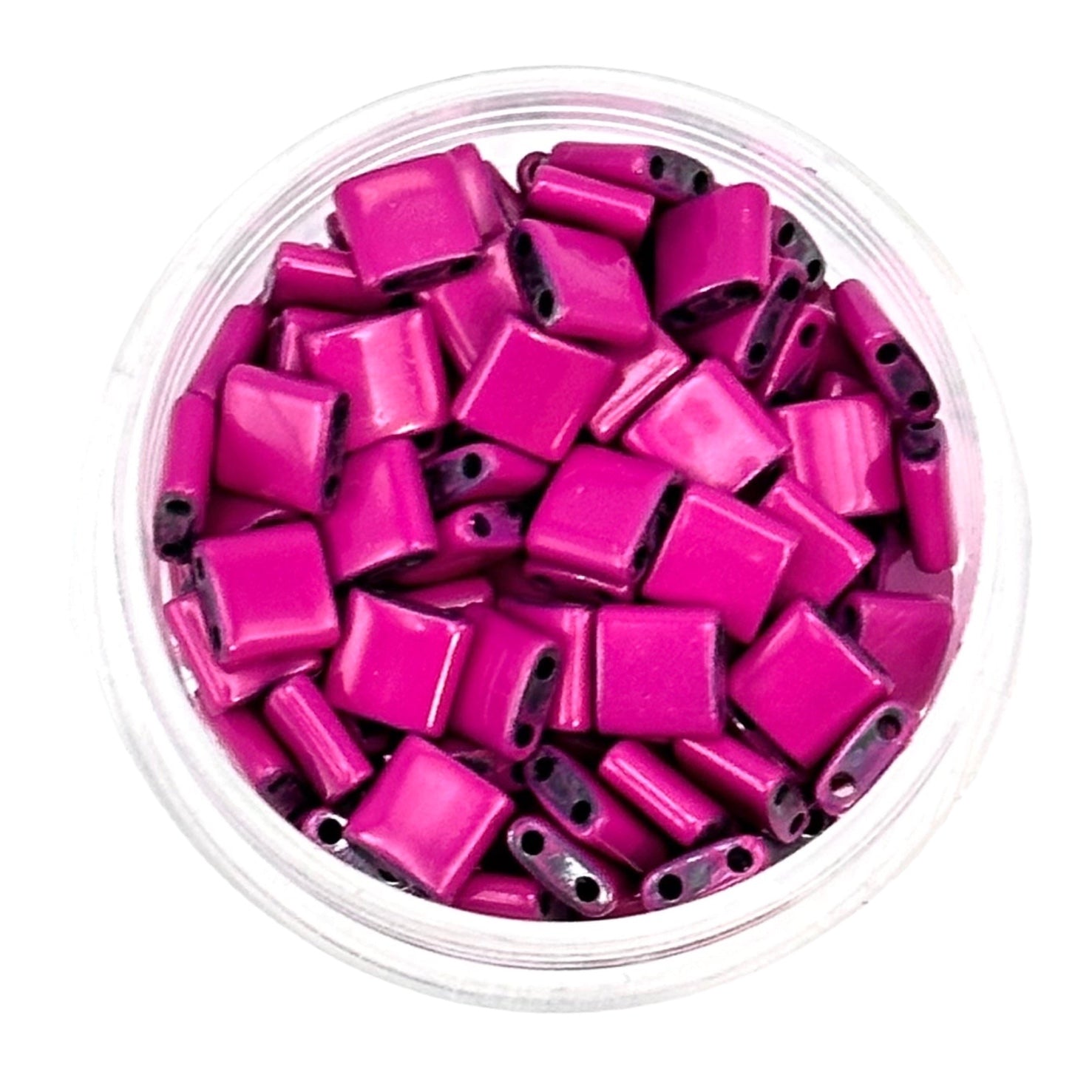 Rose Violet - Half Tile Beads