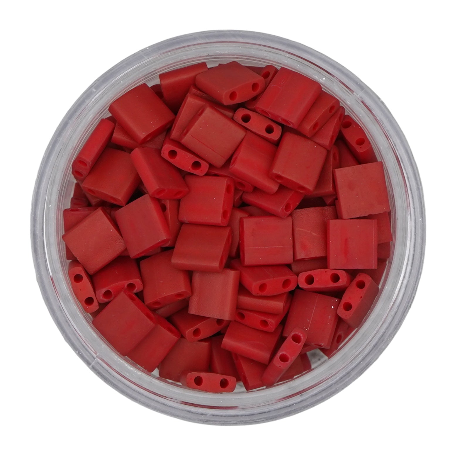 2040 Tila Beads - Dark Red Matte