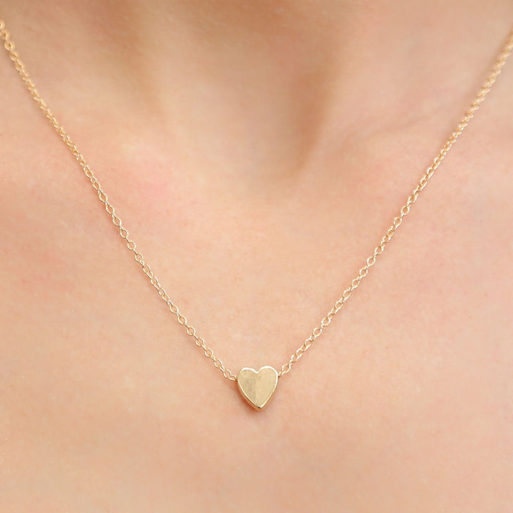 HEARTLEY - Necklace Gold Dainty Chain with Gold Heart Pendant