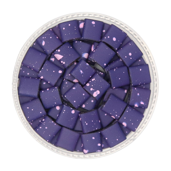 INDIGO PINK - Half Tile Beads