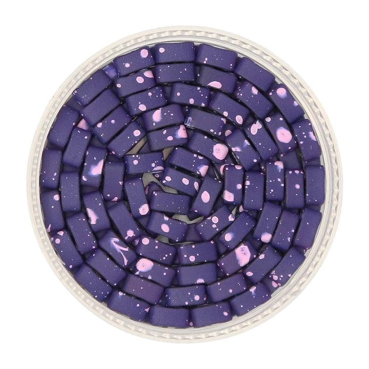 INDIGO PINK - Half Tile Beads