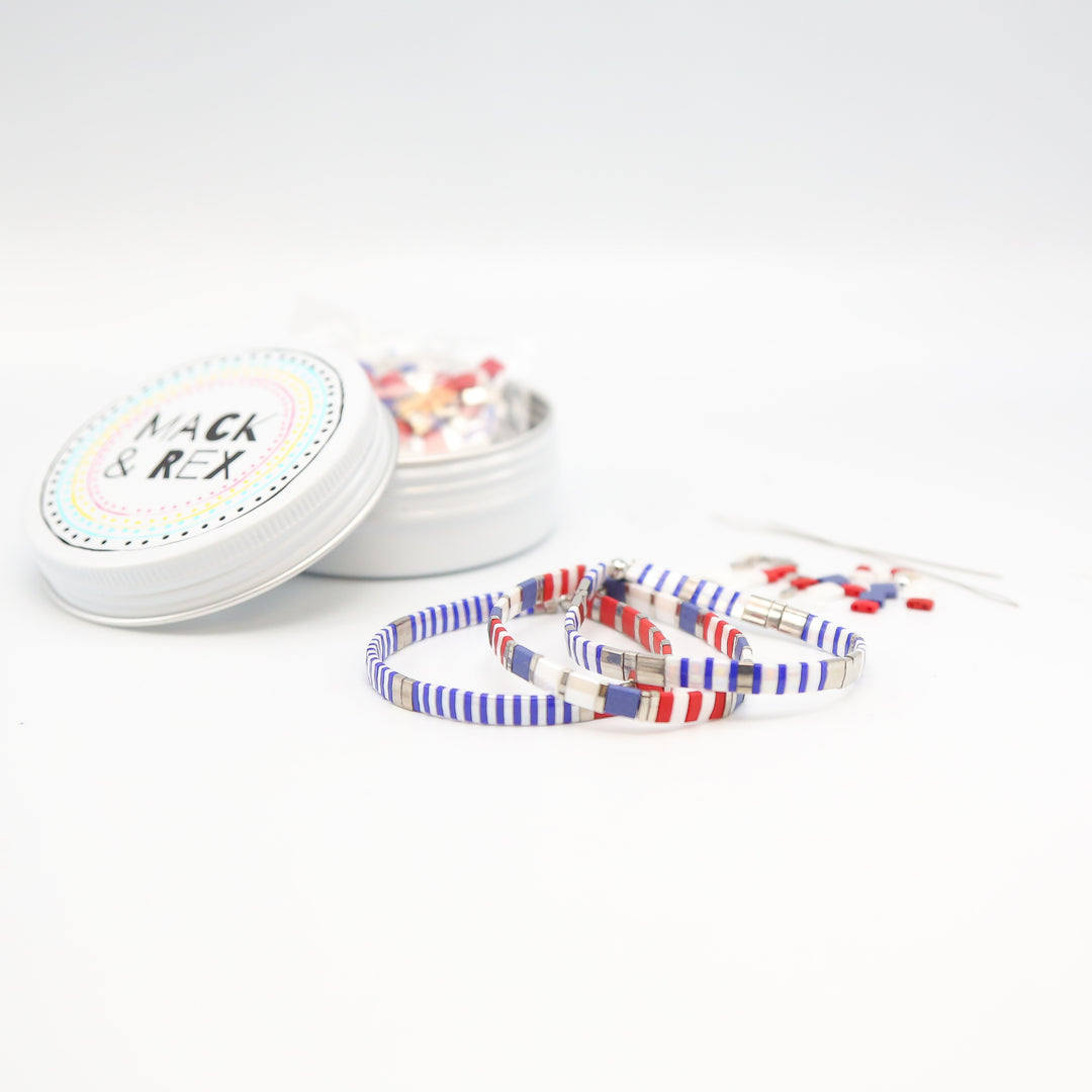 AMERICANA - Tila Bracelet Making Kit - 3 Bracelets