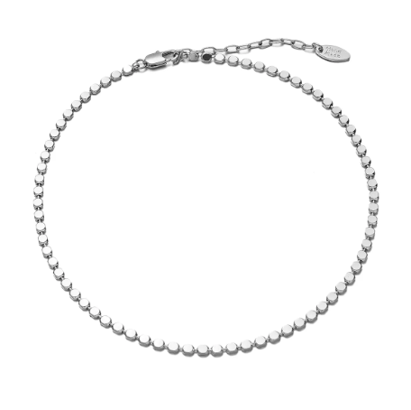 Kadia Silver Necklace Choker is 12.5 inches and fits XXS to M