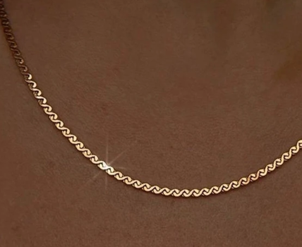 KRUEL - 18K Gold Plated Sterling Silver Necklace | 15.75 Inch