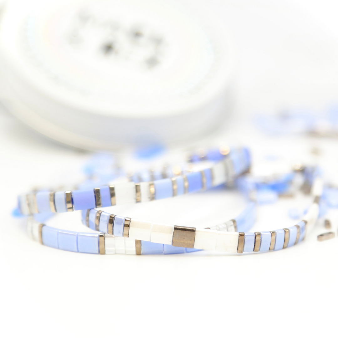 LAVENDER SKY - Tila Bracelet Making Kit - 3 Bracelets
