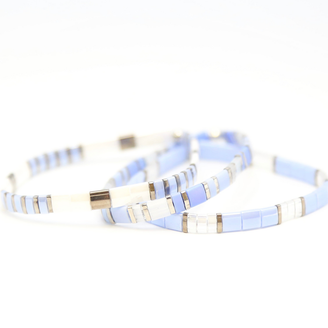 LAVENDER SKY - Tila Bracelet Making Kit - 3 Bracelets