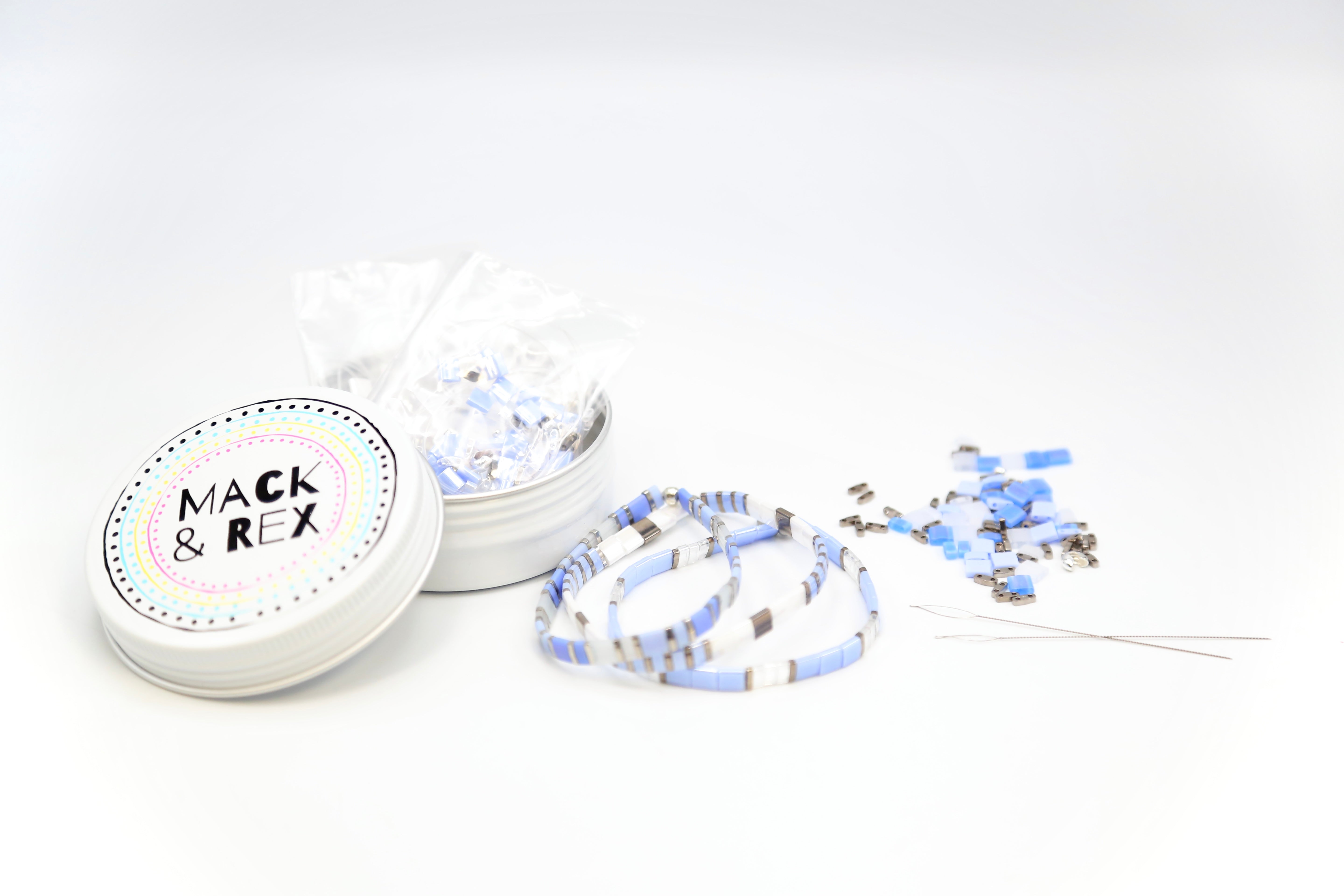 LAVENDER SKY - Bracelet Making Kit - DIY 3 Bracelets - Mack & Rex