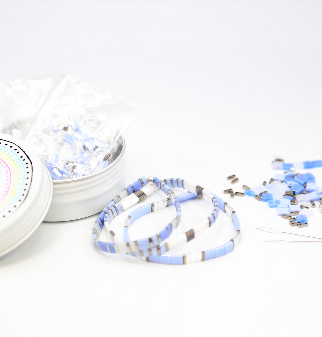 LAVENDER SKY - Tila Bracelet Making Kit - 3 Bracelets