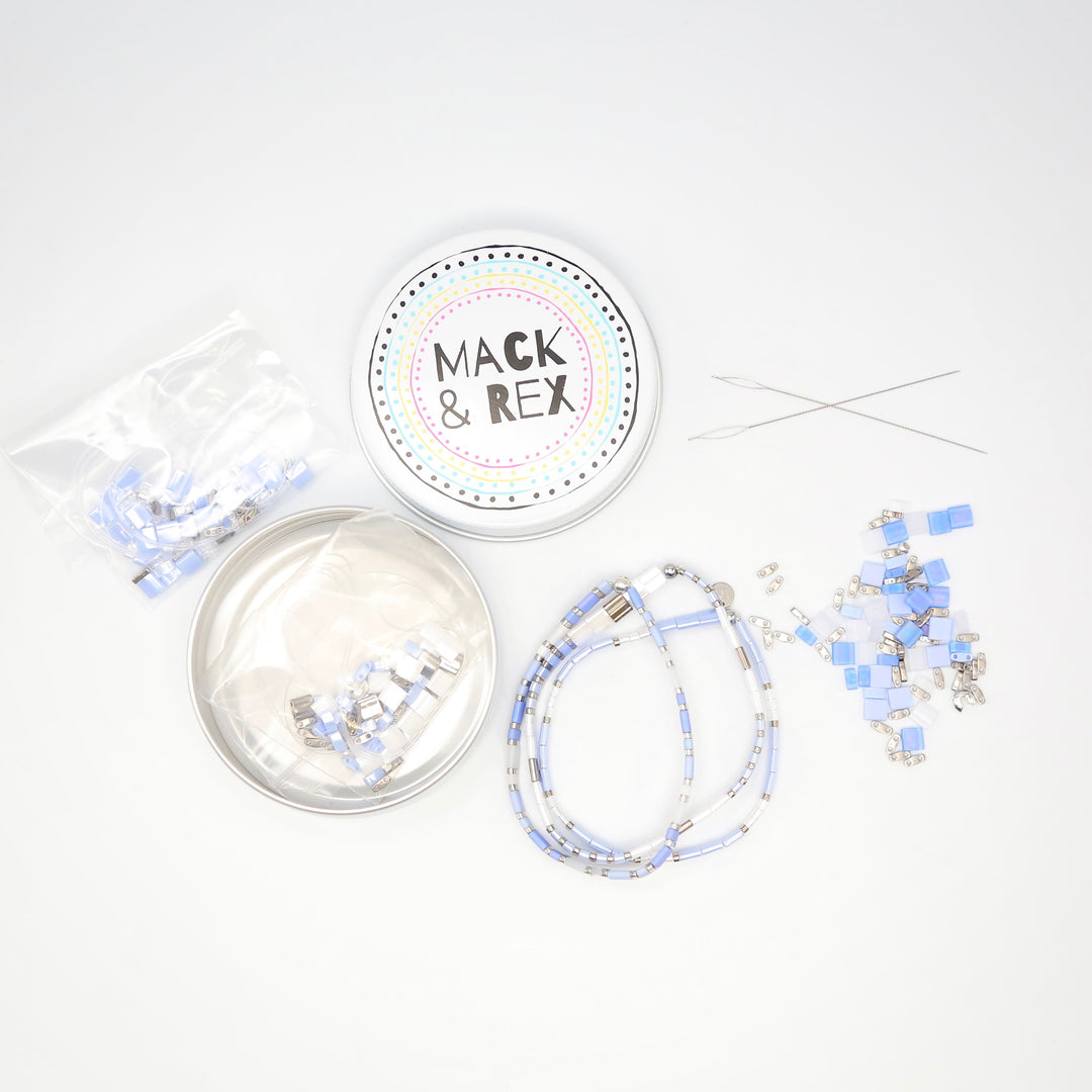 LAVENDER SKY - Bracelet Making Kit - DIY 3 Bracelets - Mack & Rex