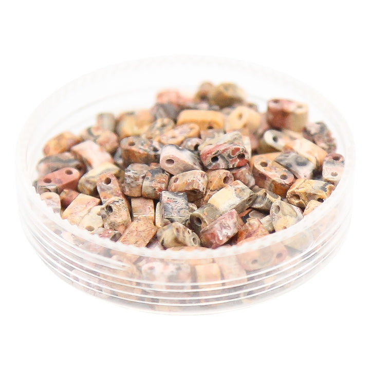 LEOPARD SKIN - Whole Stone Tile Beads