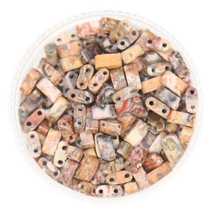 LEOPARD SKIN - Whole Stone Tile Beads