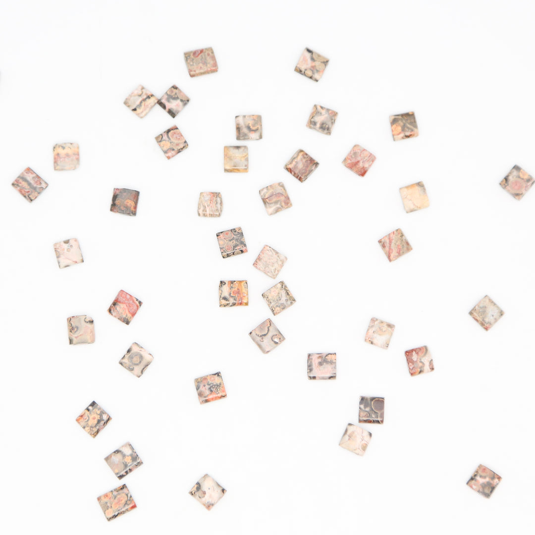 LEOPARD SKIN - Whole Stone Tile Beads