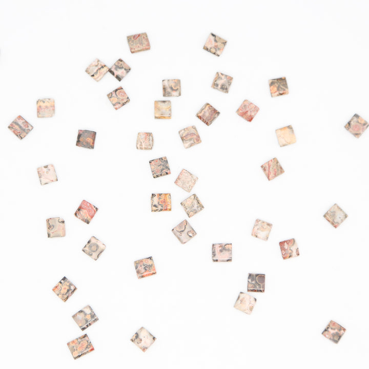 LEOPARD SKIN - Whole Stone Tile Beads
