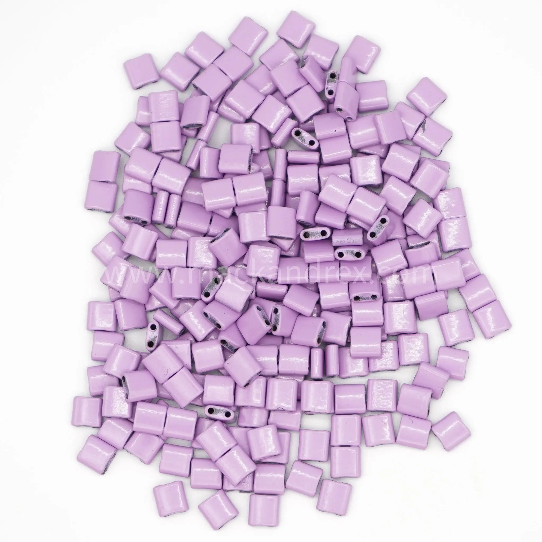 Light Purple - Tile Beads Specialty colors TL6006- flat square glass tile beads for jewelry - Mack & Rex