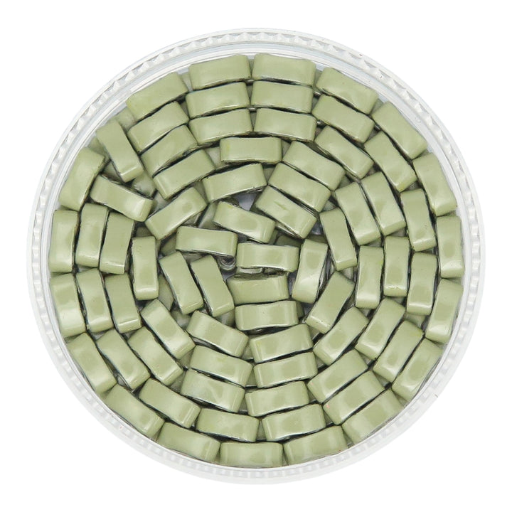 LIGHT MOSS - Half Tile Beads