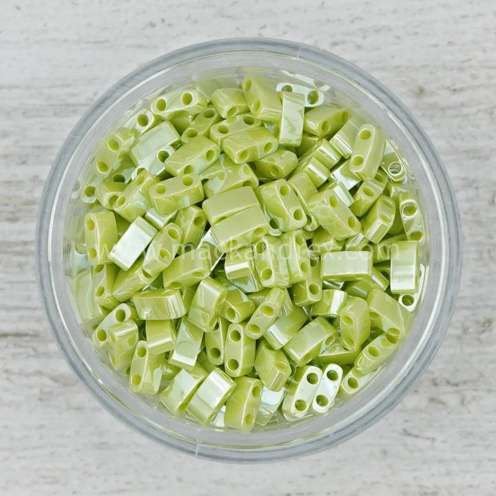 0439 Tila Beads - Lime Luster