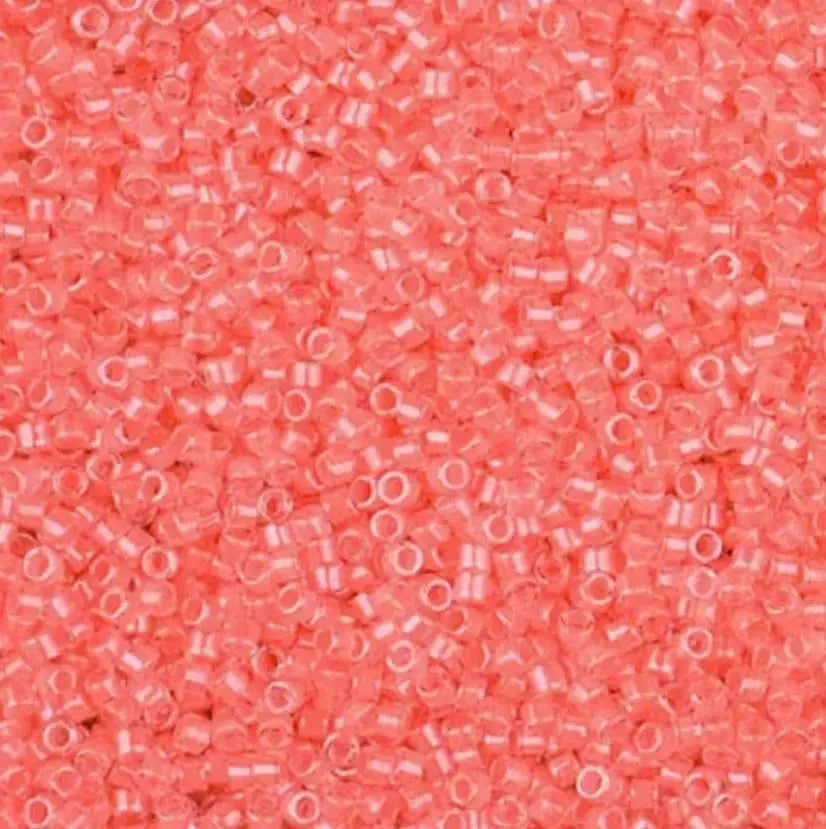 Luminous Bright Salmon 11/0 Delica Seed Beads || DB-2034 | D11B2034 | 11/0