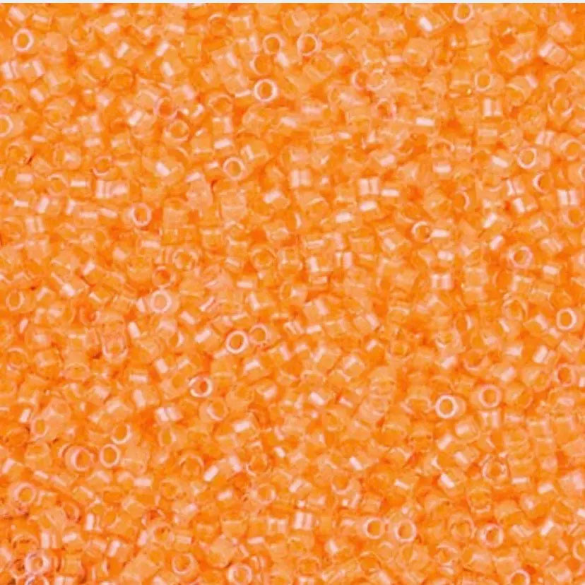 Luminous Creamsicle 11/0 Delica Seed Beads || DB-2033 | 11/0 delica beads || DB2033 |