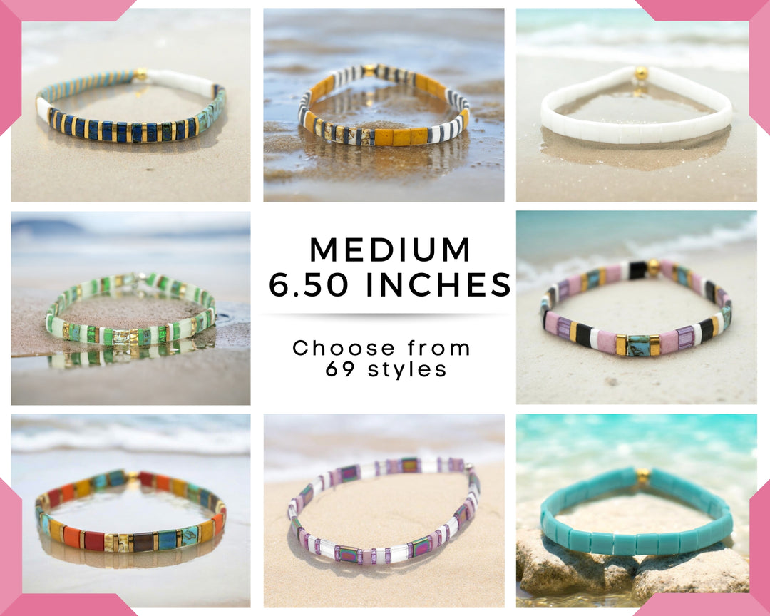 MEDIUM Bracelets - 6.50 Inches - 69 STYLES