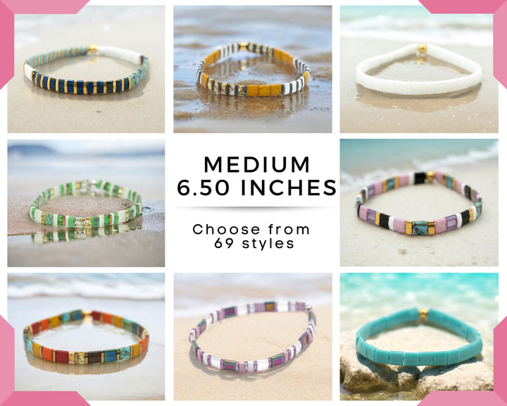 MEDIUM Bracelets - 6.50 Inches - 76 STYLES