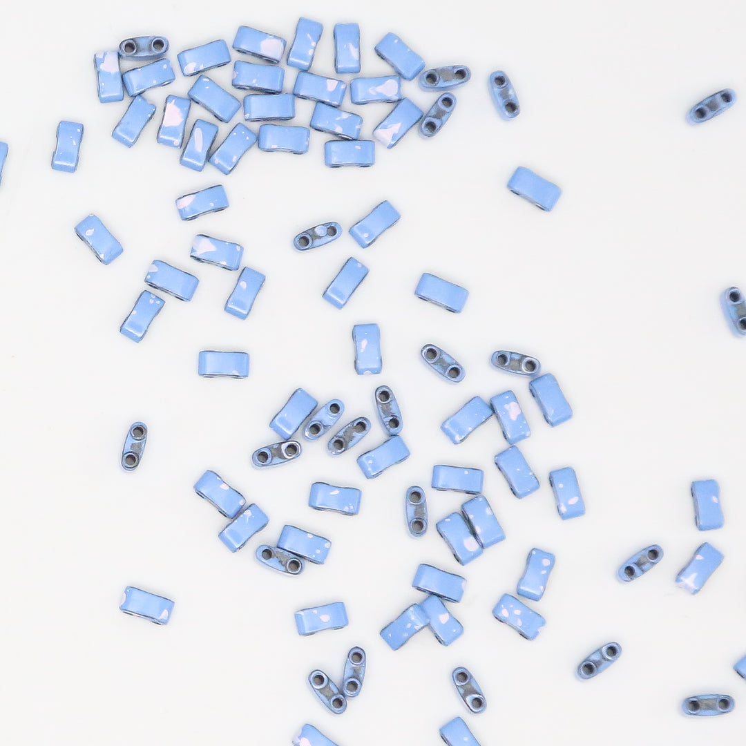 SALTED BLUE - Half Tile Beads
