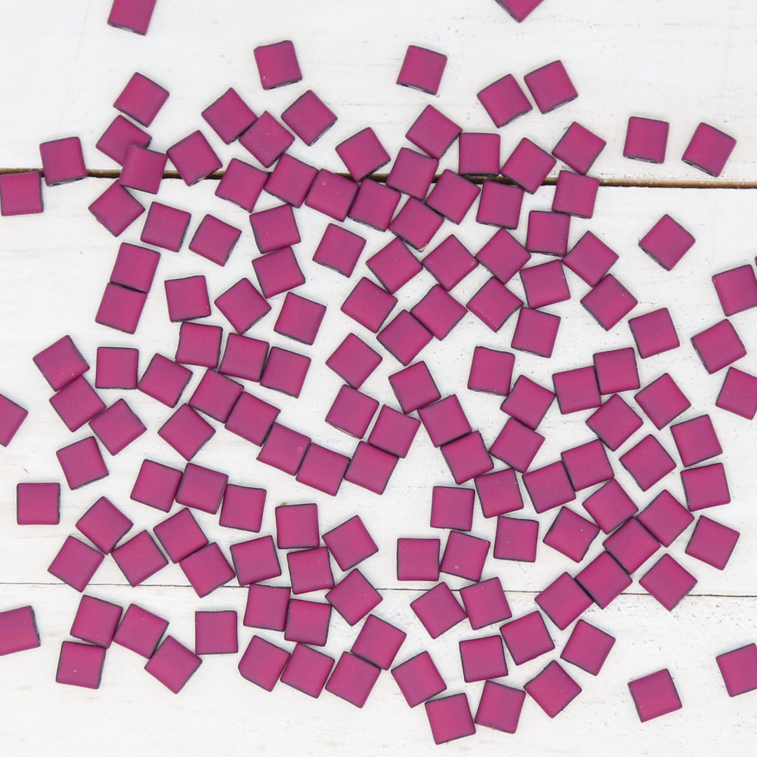 DARK ORCHID - Half Tile Beads