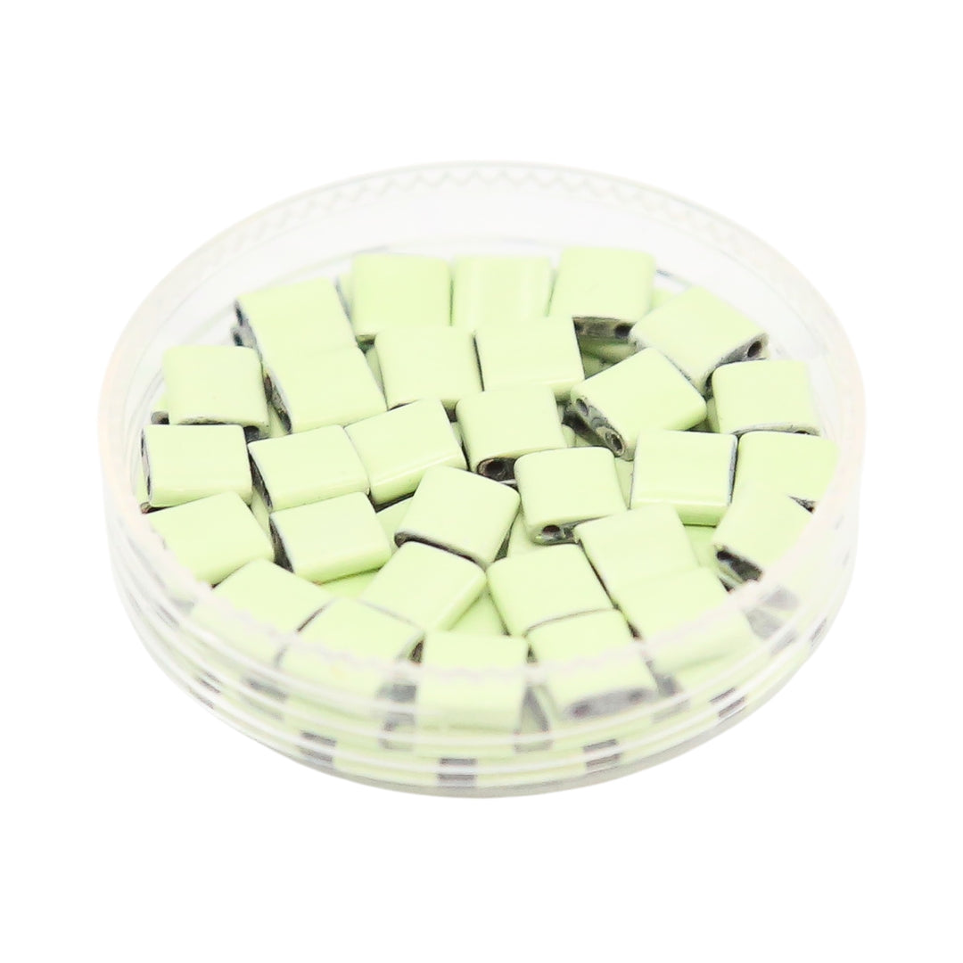 LIME CREAM Light Green - Whole Tile Beads