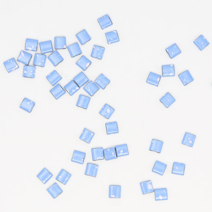 SALTED BLUE - Half Tile Beads