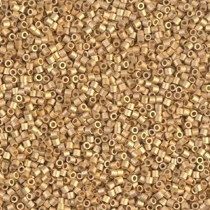 Matte 24kt Gold Plated - 15/0 delica beads || DBS0331 || Miyuki seed beads 15/0 - Mack & Rex