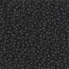 Matte Black 11/0 Round Seed beads || RR11-0401F - Mack & Rex