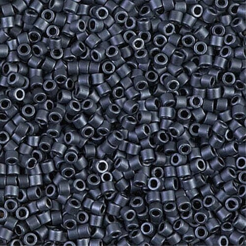 Matte Gunmetal  10/0 Delica || DBM-0301 ||  Delica Seed Beads - Mack & Rex