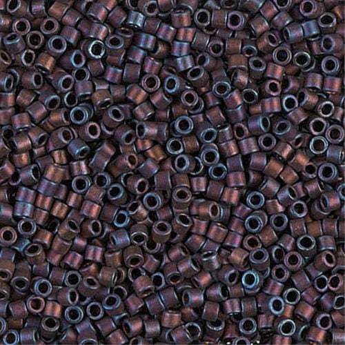 Matte Metallic Copper Rainbow Rainbow  10/0 Delica || DBM-0323 ||  Delica Seed Beads - Mack & Rex