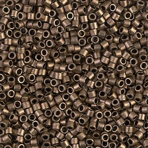 Matte Metallic Dark Bronze  10/0 Delica || DBM-0322 ||  Delica Seed Beads - Mack & Rex