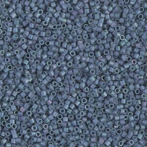 Matte Metallic Steel Blue Luster - 15/0 delica beads || DBS0376 || Miyuki seed beads 15/0 - Mack & Rex