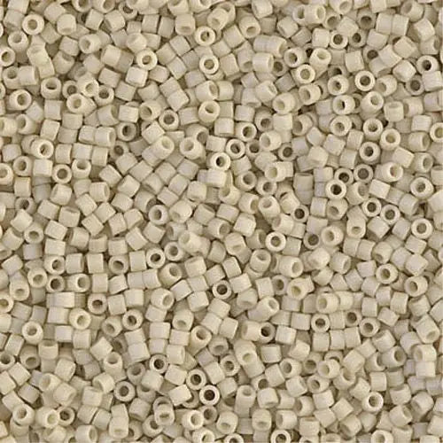 Matte Opaque Bone Luster 11/0 delica beads || DB0388