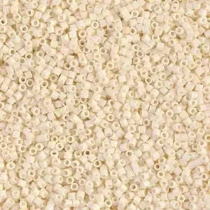 Matte Opaque Dark Cream AB - 15/0 delica beads || DBS0883 || Miyuki seed beads 15/0