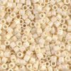 Matte Opaque Dark Cream AB 8/0 Delica || DBL-0883 || Miyuki Delica Seed Beads || Mack and Rex || Wholesale glass beads in bulk - Mack & Rex